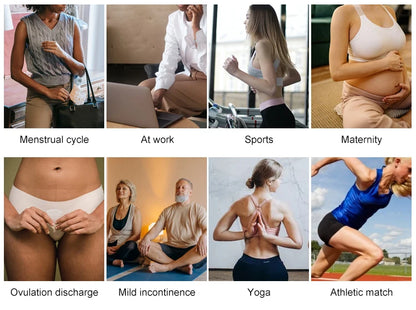 Hot Sale Mid-Rise Seamless Menstrual Period Panties 4 Layers Absorbent Leak Proof Culotte Lengthened Menstrual Panties.