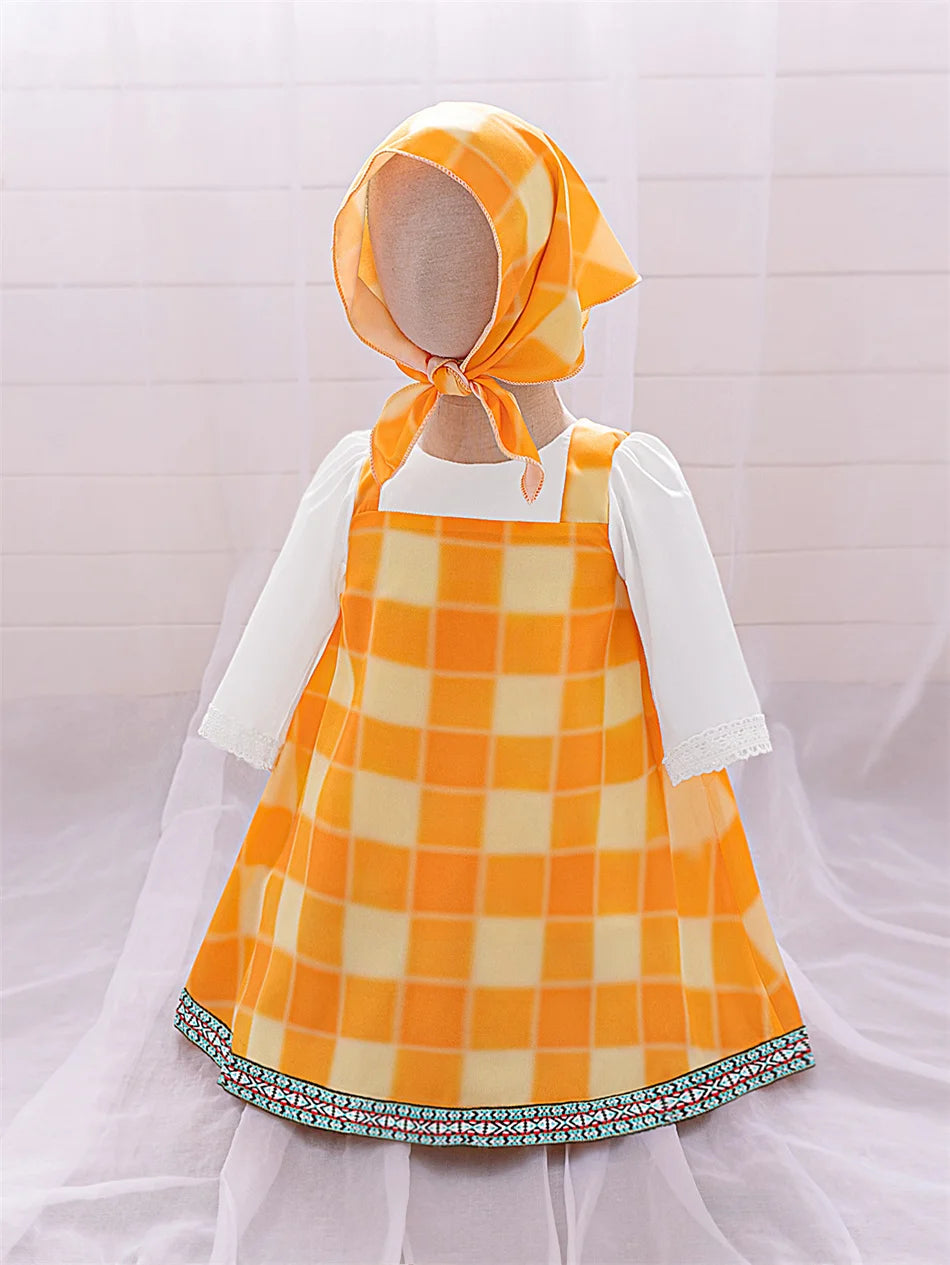 Mädchen Martha Cosplay Prinzessin Kleid Kleinkind Cartoon Bär Bühne Leistung Kleidung Kinder Karneval Party Maskerade Kleidung