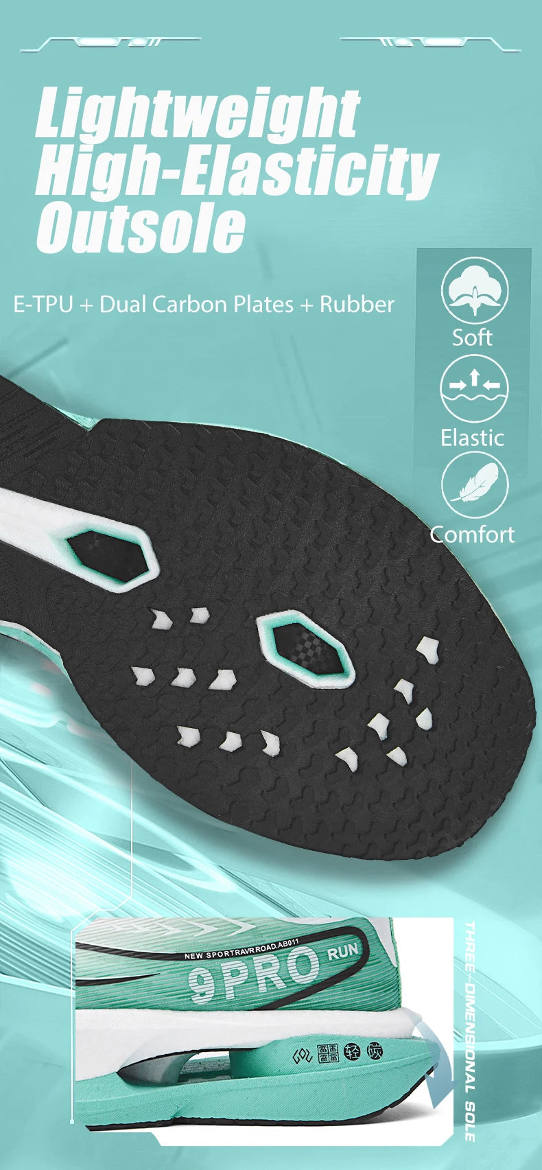 Cushioning Running Shoes 9PRO for Men Carbon Board Sneakers Outdoor Training Sports Lightweight Breathable Shoes Women's 2025.