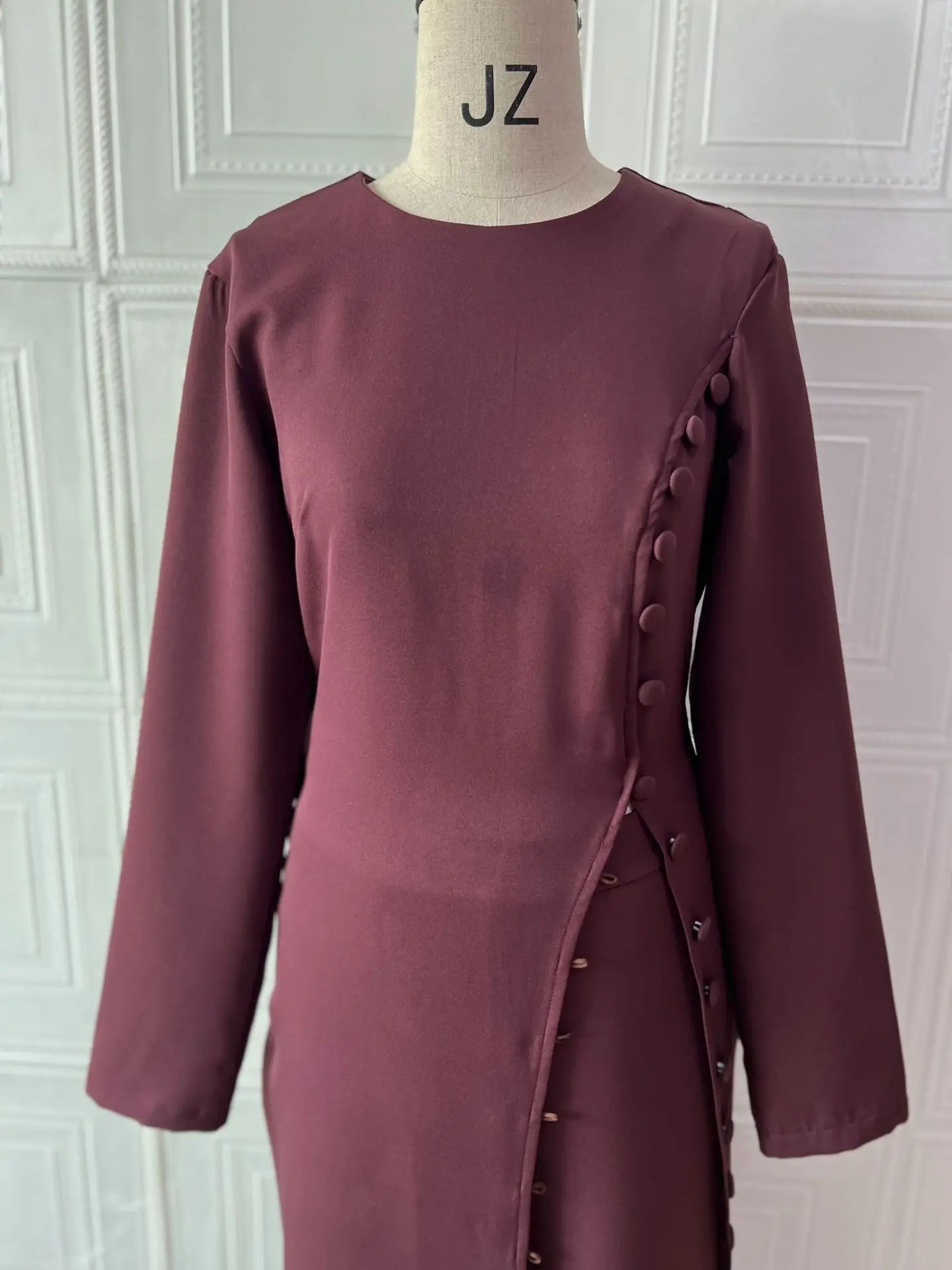 Two Piece Set Women Long Robe Top Wide Leg Pants Suit Ramadan Morocco Dubai Islam Casual Ensemble Femme Muslim Arabic Outfits.