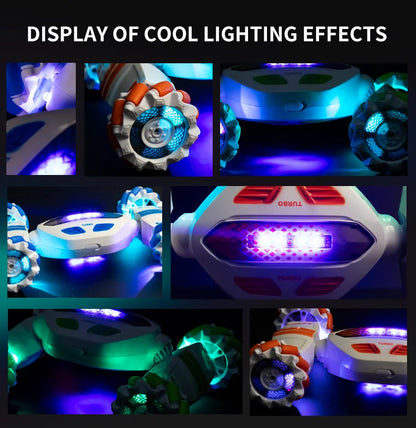 Teeggi S922 2.4G RC Stunt Car 4WD Double Remote Control 360° Degree Rotation RC Off Road Climbing Kids Rc Drift Car Toy for Gift.