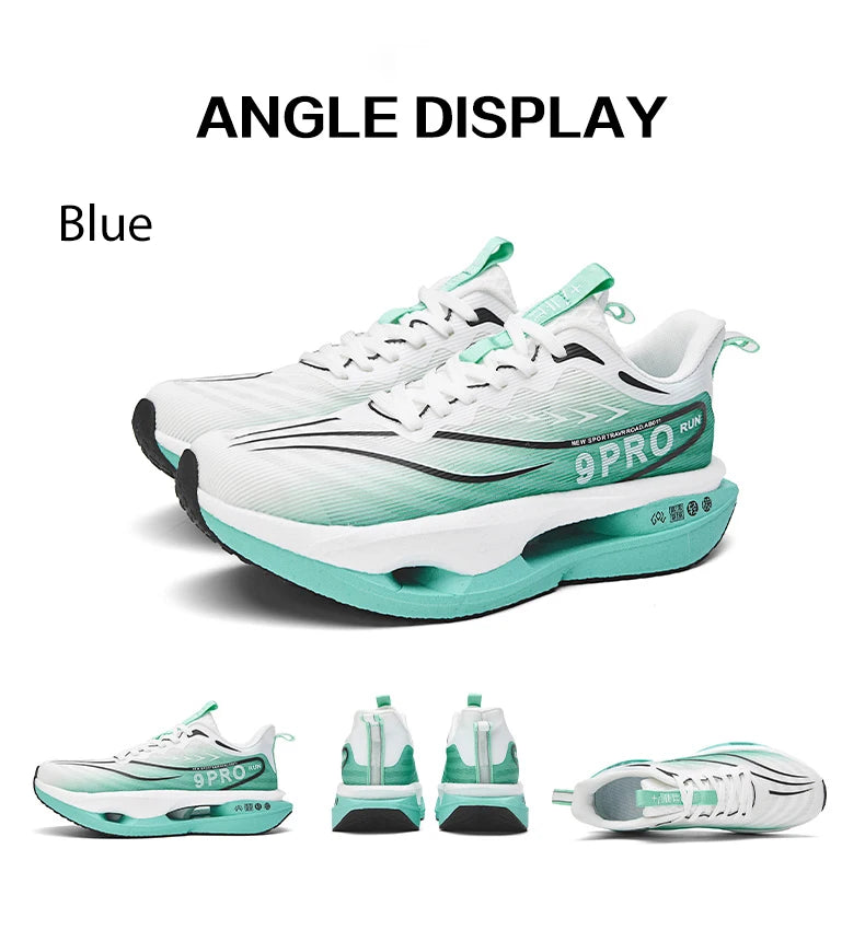 Cushioning Running Shoes 9PRO for Men Carbon Board Sneakers Outdoor Training Sports Lightweight Breathable Shoes Women's 2025
