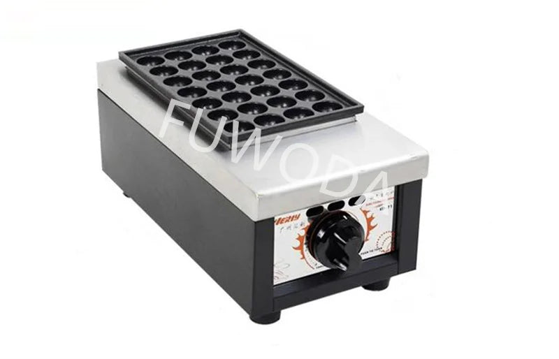 Commercial 28 Holes Takoyaki Maker Machine Electric or Gas Non-stick Waffle Balls Baker 40MM Round Fish Ball Making Machine.