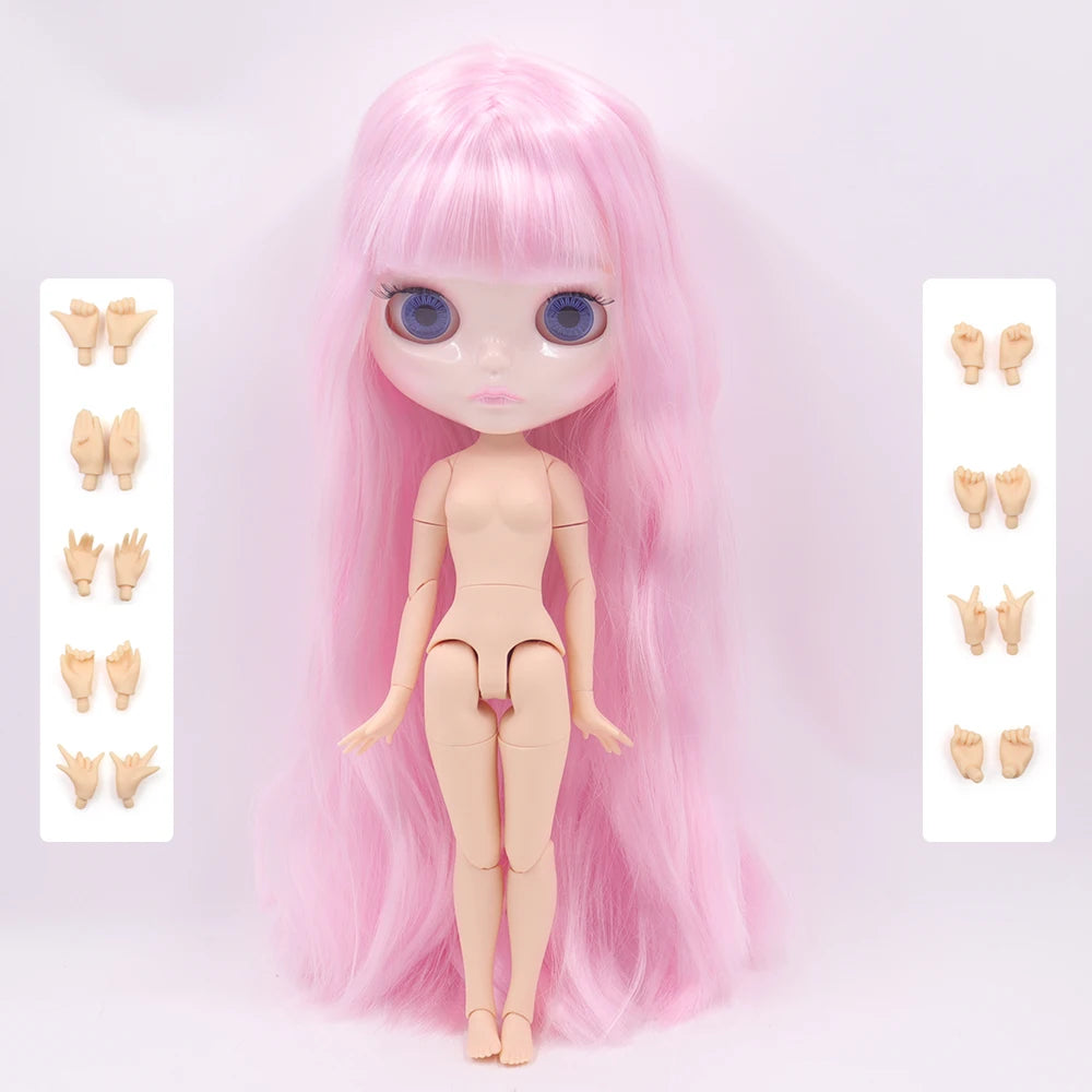 ICY DBS Blyth Doll 1/6 Joint Body 30CM BJD toys Natural shiny face with extra hands AB DIY Fashion Dolls girl gift