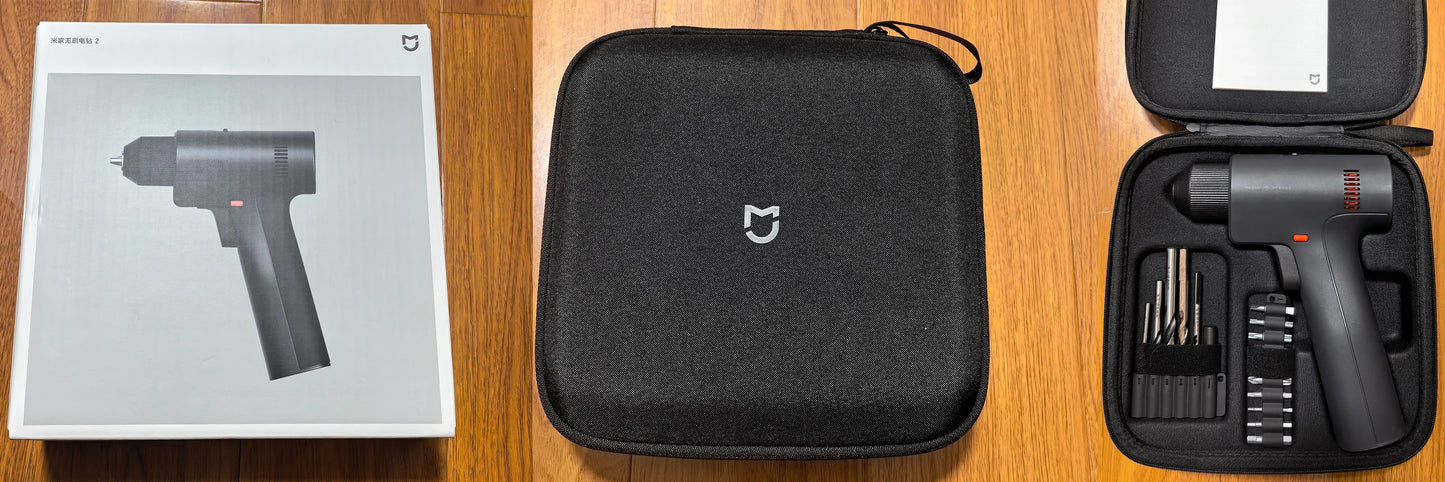 Xiaomi Mijia Bürstenlose elektrische Bohrmaschine 2, Smart Home-Elektrowerkzeug Typ C, wiederaufladbarer multifunktionaler Akku-Bohrschrauber, Schraubendreher CN