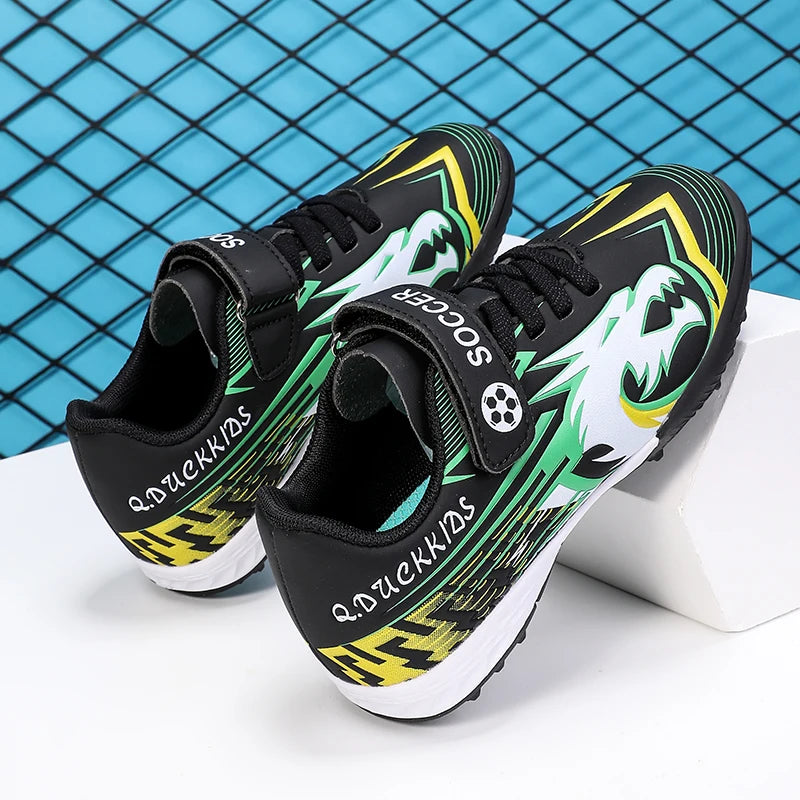 Childrens Football Shoes Summer New Outdoor Grass Professional Competition Training Sports Anti Slip Soccer Shoes for Kids.