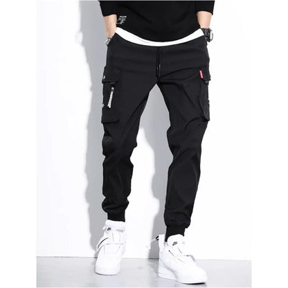 Men's Trendy Overalls Spring Autumn American Style Leggings, Men's Loose Casual Pants.