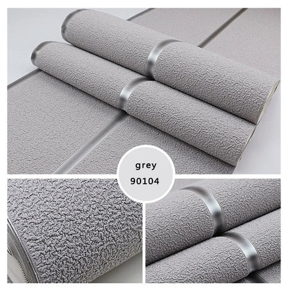 Moderne Hirschleder-Samt-Tapete, Vliesstoff, 3D-Streifen, für Wohnzimmer, Schlafzimmer, TV-Hintergrund, Wandpapier, Tale Diego Diego Wohnkultur