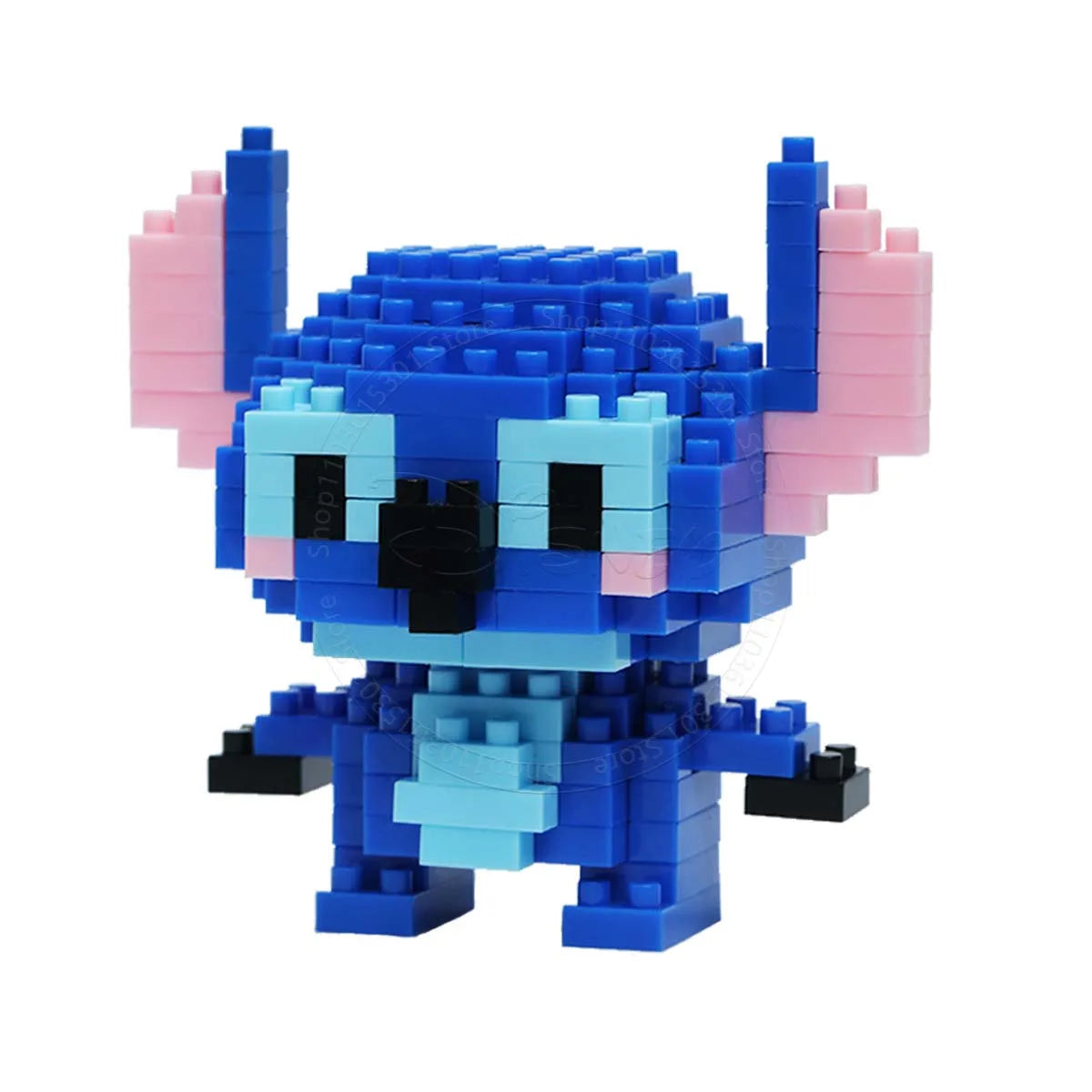 Stitch Disney Princess Elsa LinaBell Building Blocks Mickey Mouse Duck Mini Action Figures Blocks Assemble Toys Brick Kids Gifts