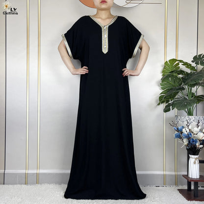 Neue Sommer-Kaftan-Abaya 2023, afrikanische Kleider für Frauen, traditionelle Kleidung, Islam-Gebetskleidung, Türkei, muslimische lose Robe, Ramadan.