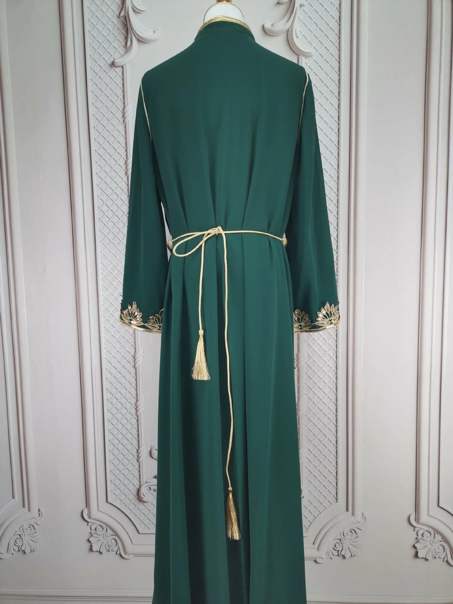 Eid muslimische Frauen Party Stickerei Kleider 2 Stück Set Jalabiya Ramadan Islam Vestidos arabische Robe Marokko Dubai Abayas Kaftan