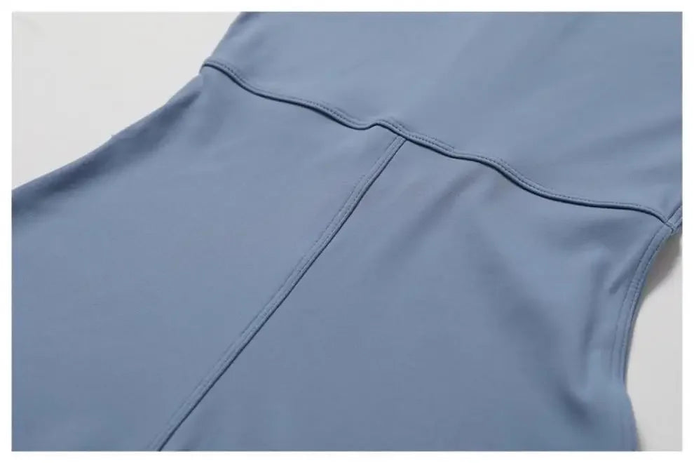 Fall New Style Long Sleeve Zipper Tight Butt Enhancing One Piece Fitness Pants Women Running Sports Training Yoga Black