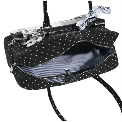 Fashion Polka Dot Ladies Piano Bag New Style Niche Underarm Shoulder Bag Sweet Personality Piano Backpack Women's Bag Square Bag