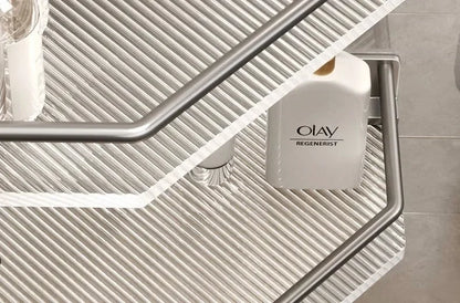 2PCS Badezimmer Acryl Regale Küche Lagerung Organizer Shampoo Regal Dusche Regal Bad Zubehör Kein Bohrer Lagerung Regal