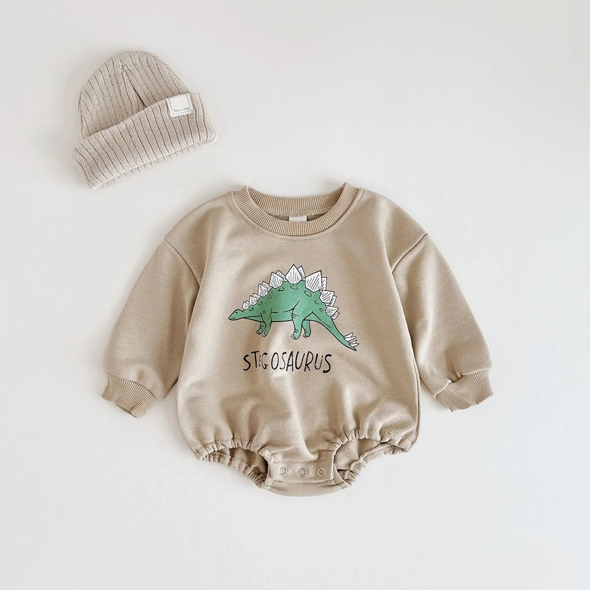 Baby Original Dinosaurier Sweatshirt Stram pler koreanischen Herbst Baby Body suits Kleinkind ein Stück Baby Jungen Body suits Mädchen Outfits.