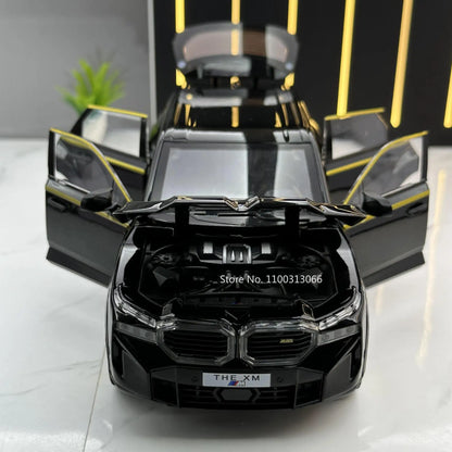 1/24 The XM Alloy Car Models Toy Diecasts Off-road Vehicles with Light Sound Pull Back Function SUV Car Toys for Kids Boys Gifts