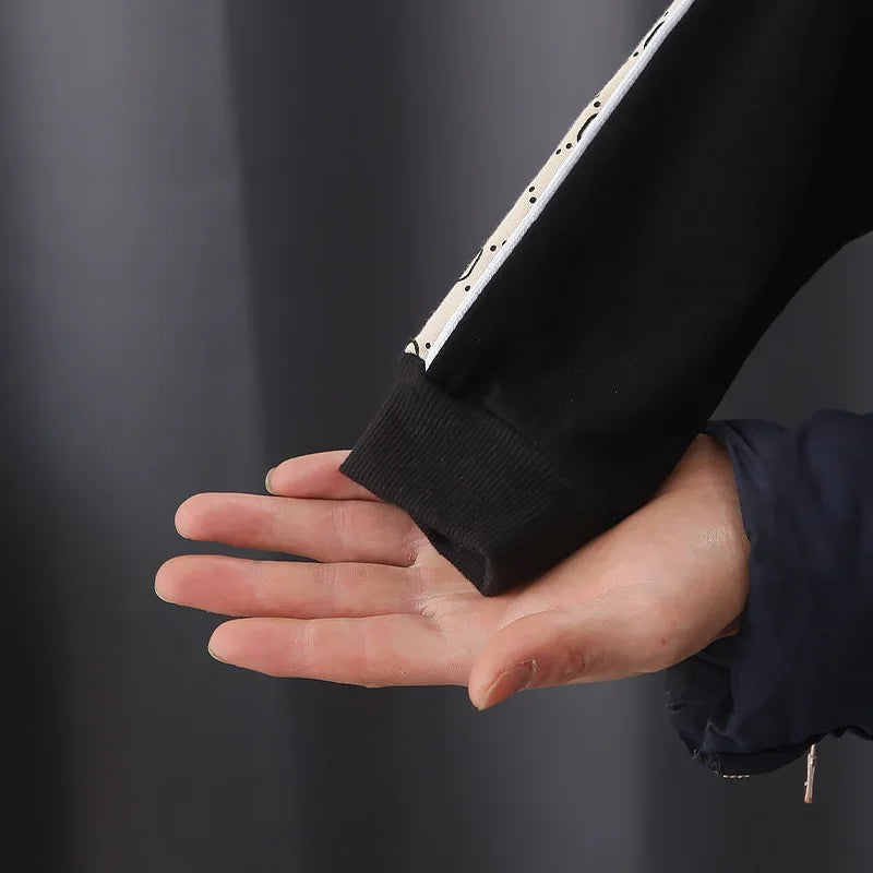 Autumn Spring New Children Fashion Full Printing Clothing Sets Baby Boys Handsome Zipper Jacket+Pants Toddler Tracksuit.