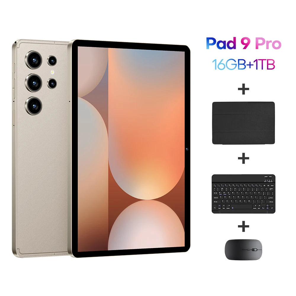 Original Pad 9 Pro 11 Inch 16GB RAM 1TB ROM tablet Android 15 Core Pad Tablet PC Phone Dual Wifi tablette android 8800mah