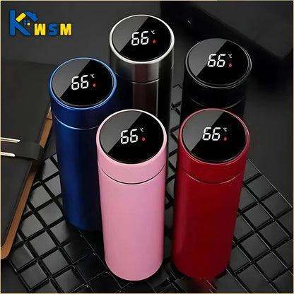 500ML Temperature Display Thermos Cup Stainless Steel Divided Thermos Bottle Outdoor Vacuum Insulated Cup Father's Day Gift.