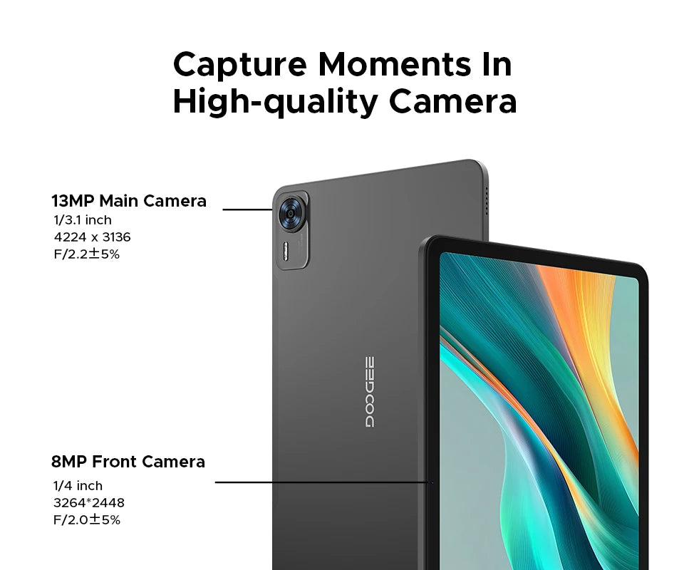 Global Version DOOGEE T36 Android Tablet 15 8 + 256GB 12 ''FHD + 90Hz IPS Display Unisoc T620 Octa Core 8800mAh Battery Widevine L1