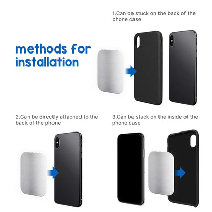 Metal Plate For Car Phone Holder Magnetic Universal Iron Sheet Disk Sticker Mount Mobile Phone Magnet Stand For IPhone.