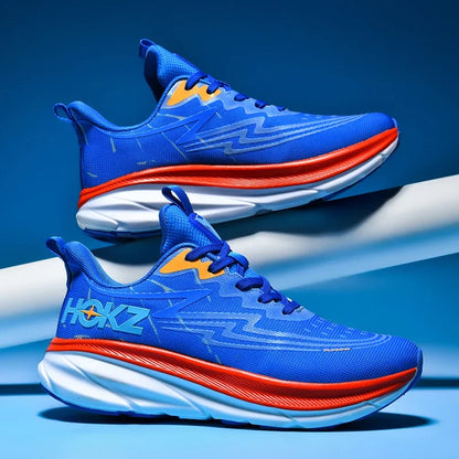 Men's Running Shoes Cushioning Outdoor Non-Slip Jogging Breathable Trainer Race Sneakers Luxury shoes Mesh Couple Off-road Shoes