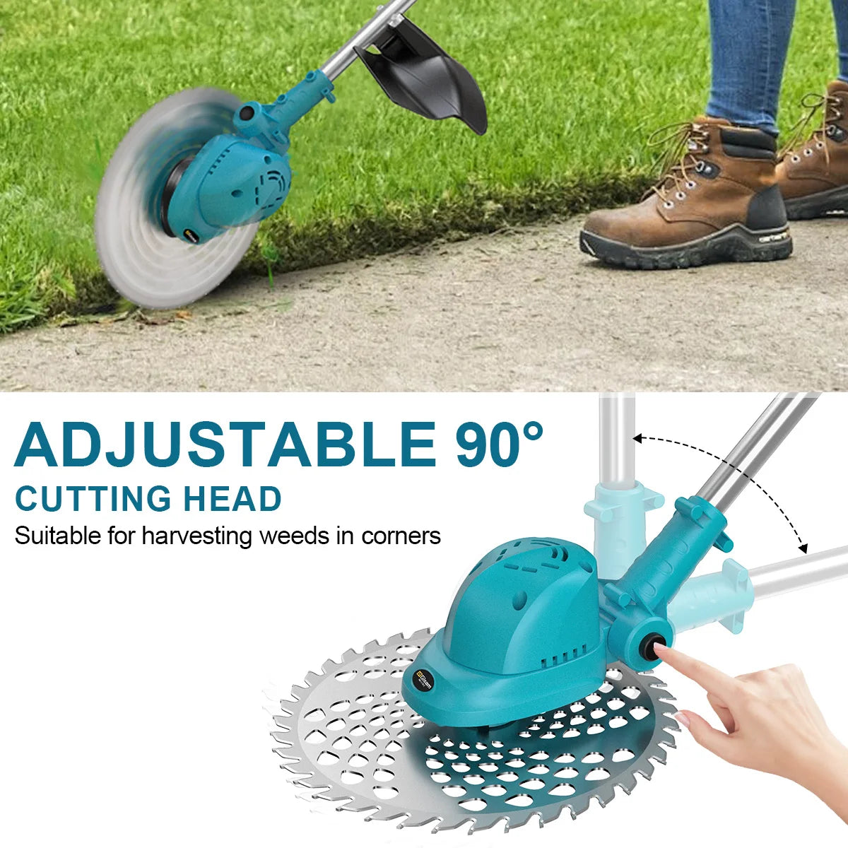 G perfil 10 Zoll bürstenloser elektrischer Rasenmäher, faltbarer Schneider, kabelloses Garten-Gras-Schneid-Trimmer-Werkzeug für Makita 18 V Akku-Pin