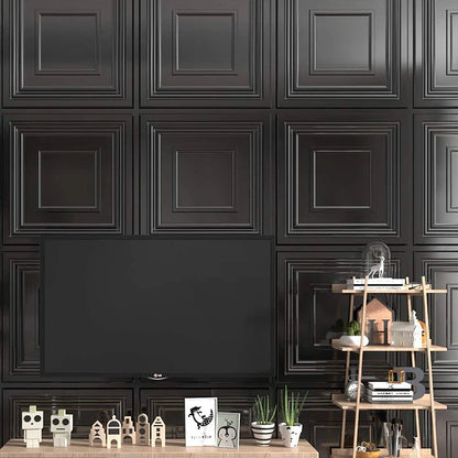 12pcs 30cm house wall renovation stereo 3D wall panel non-self-adhesive 3D wall sticker art tile wallpaper room bathroom ceiling