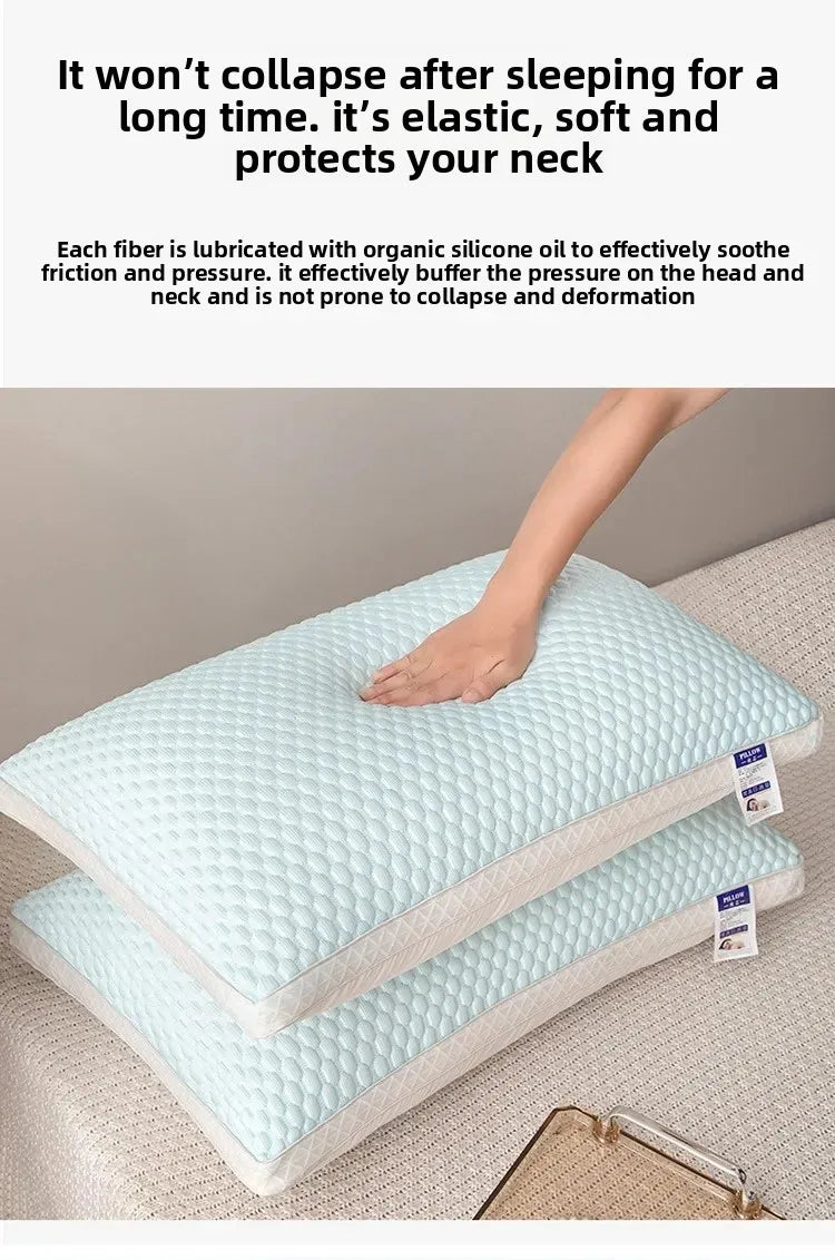 Summer Cool Bean Cool Feeling Ice Silk Neck Pillow for Children and Adults Dormitory Massage Pillow Core with Zipper Wholesale.