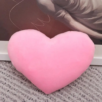 PP cotton Soft Pillow Comfortable Heart Plush Pillow Red Color Pink Color Stuffed Pillow Heart Shape Home Decorative