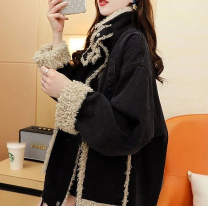 Lässige Damen-Jeansmäntel 2025, Neuheiten, warmer Winter, kalte Damen-Jeansjacken, kostengünstige koreanische Bewertungen, viele Kleidungsmodelle