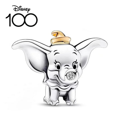 100% 925 sterling silver Disney 100th anniversary charm beads suitable for original DlY bracelet, women's fashion gift