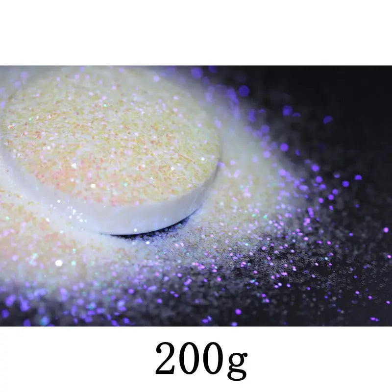 Ultra Fine Colorful Spark - Solvent Resistant White Iridescent Glitter -  - 015 Size, 0.5 mm