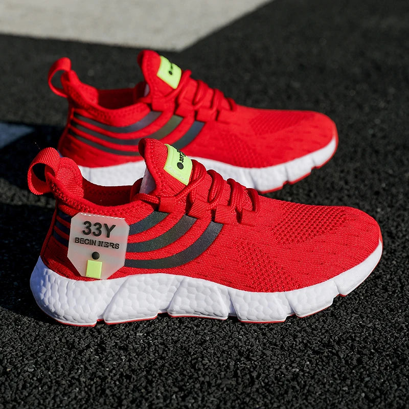 Men Casual Sports Shoes Breathable Lightweight Sneakers Summer Outdoor Tennis Running Walking Shoes Male Vulcanized Shoes Man.