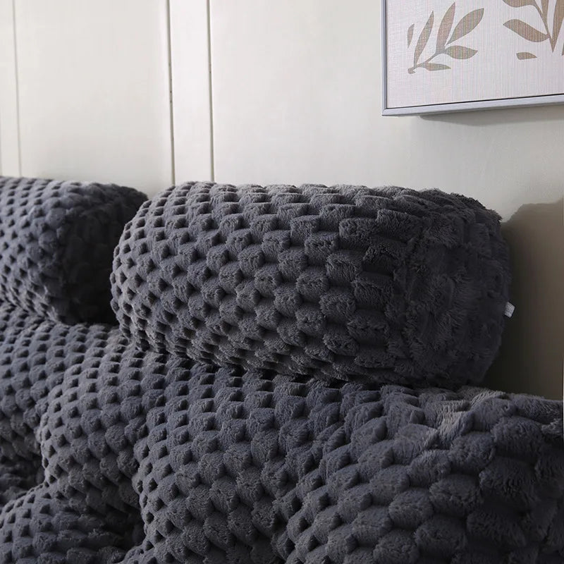 Wedge Headboard Pillow Bed Wedge Pillow for Headboard Triangular Headboard Pillow with Neck Roll Pillows with Removable Cover.