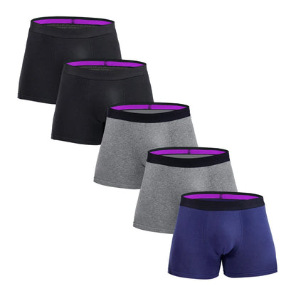 5Pcs Schlüpfer der Männer Baumwolle Boxer Sexy Mann Boxer Unterwäsche Shorts Viele Männliche Boxershorts Set Familie Unterhose Marken