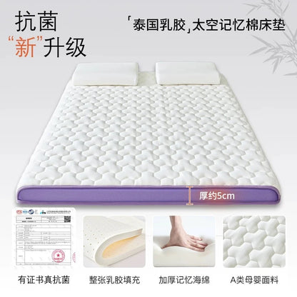 Schwammmatratze, elastisches Kissen, Zuhause, doppelt faltbar, Memory-Schaum, Latex, Tatami-Matte, Studentenwohnheim, Einzel-Schlafmatratzen