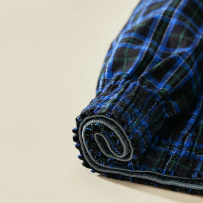 Herren-Boxershorts aus Baumwolle, atmungsaktiv, weich, bequem, elastischer Bund, karierte Boxershorts, Hosen für Herren, Zuhause, Alltag