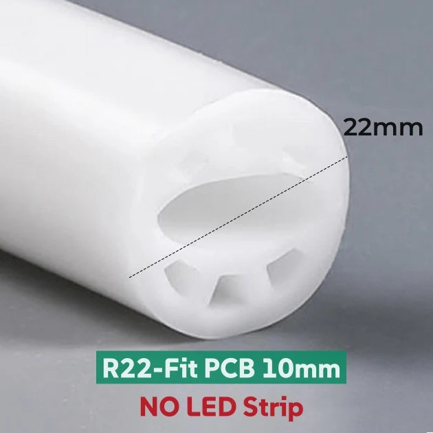 Round Flexible LED Neon Rope Lamp Silicone Tube 180/270/360° Tape Lamp Diffuser For WS2811 WS2815 Outdoor Decor Neon Strip Light