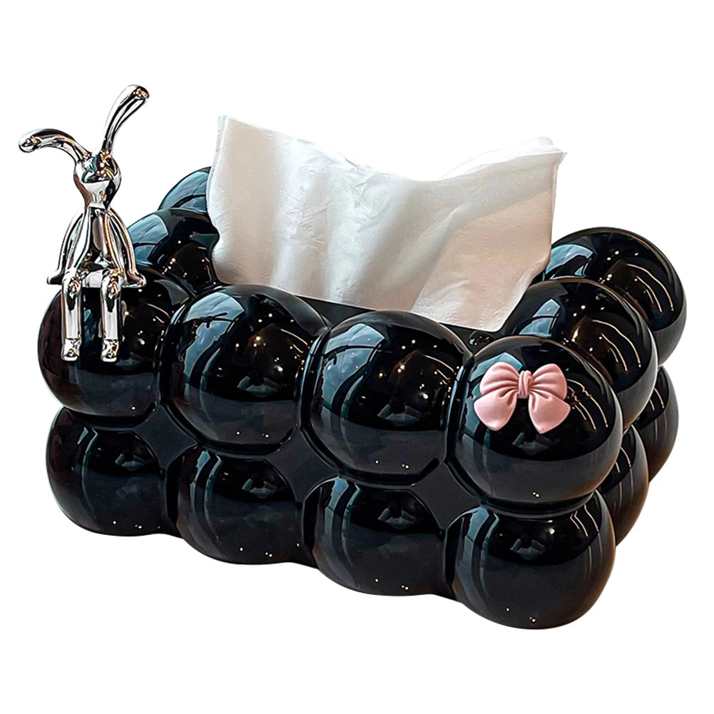 INS Style Cotton Candy Removable Tissue Box Korean Style Cute Tissue Box Desktop Decorative Supplies for Home Napkin Holder