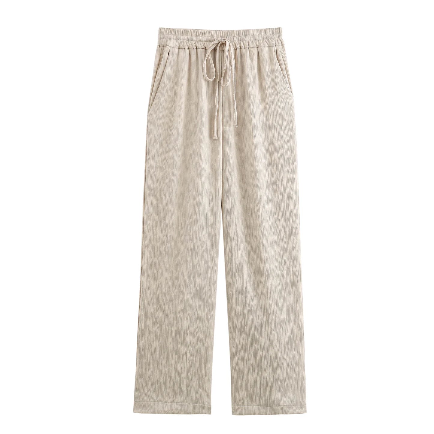 2024 Autumn Women Casual Blazer Coat Pants Set Long Sleeve Double Breasted Blazer + Wide Leg Trousers Lady Office Outfit.