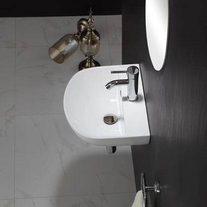 Badezimmerzubehör, Badezimmergefäß, Waschbecken, Waschbecken aus weißem Keramikporzellan über der Theke, Badezimmerwaschbecken, Kunstwaschbecken, Waschbecken