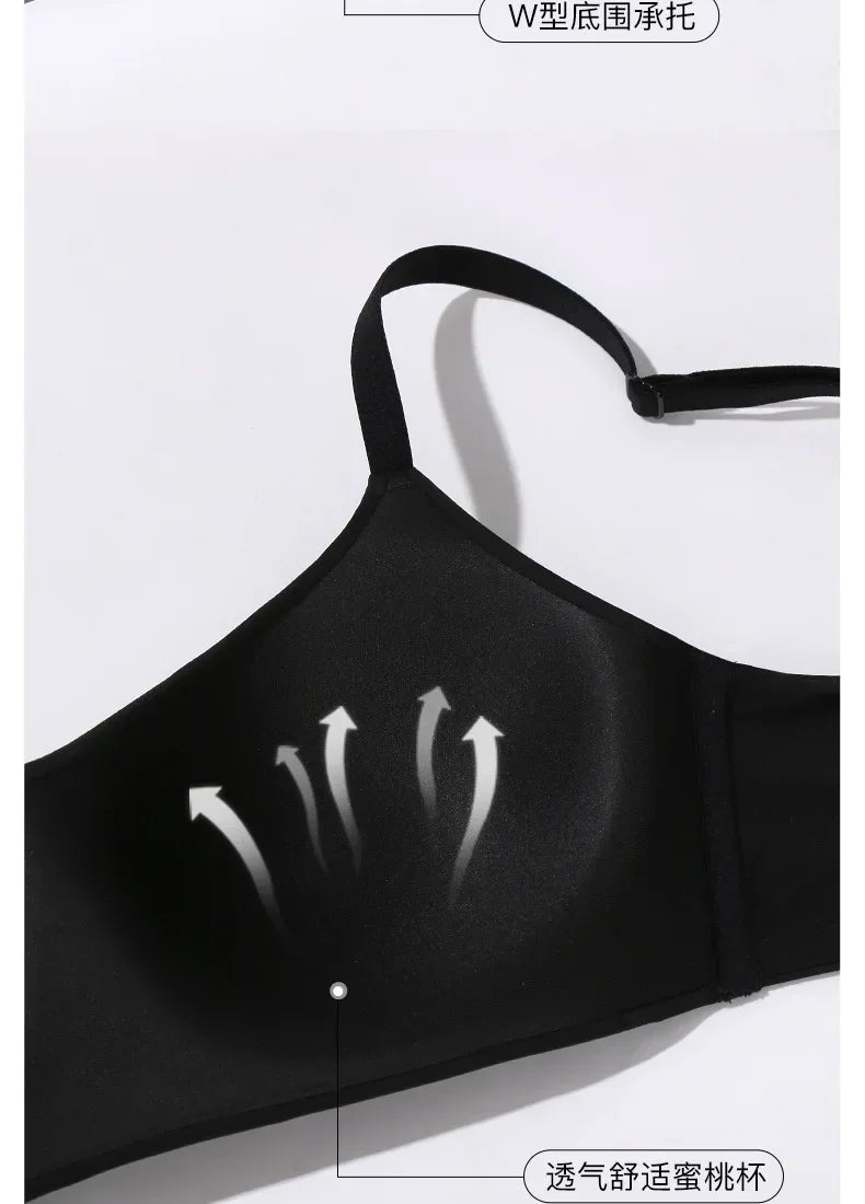 Seamless Bras for Women Small Chest 1/2 Cup Push Up Bra Non-Wire Bra Women Support Underwear Sexy Lingerie Female Intimates.