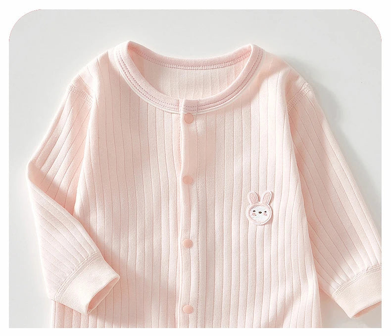 Frühling und Herbst 0-12 Monate Baby Strampler Hochwertige Neugeborene Mädchen Jungen 100 % Baumwolle Kleidung von Langarm Säuglingskleidung.