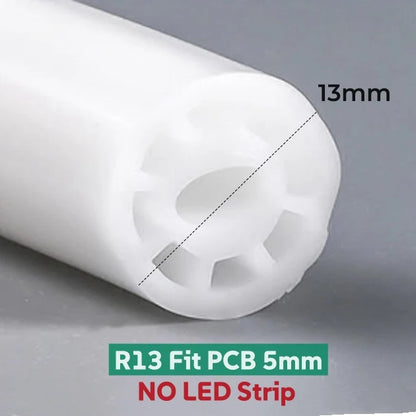 Round Flexible LED Neon Rope Lamp Silicone Tube 180/270/360° Tape Lamp Diffuser For WS2811 WS2815 Outdoor Decor Neon Strip Light