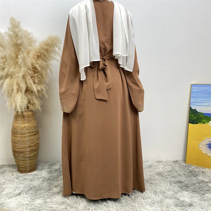 Ramadan Eid Dubai Open Black Muslim Kimono Abaya Damen Turkey Islam Abayas For Women Dress Kebaya Robe Femme Musulmane Kaftan