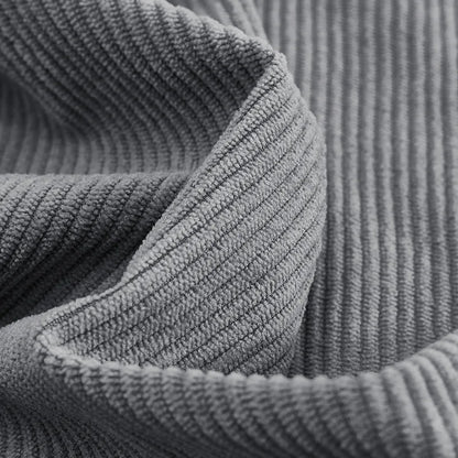 Men's Corduroy Jacket Stand-up Collar Slim Fit Retro Multi-pocket Workwear Commuter Coat for Spring And Autumn