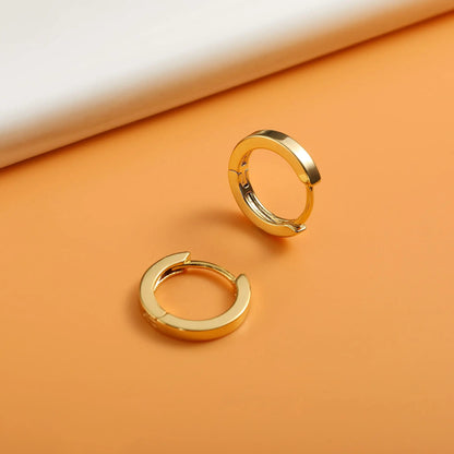 Shevalues Hoop Earrings for Women 14K Gold Plated Jewelry Set for Men New Luxury Piercing Ear Rings Hypoallergenic Earrings.