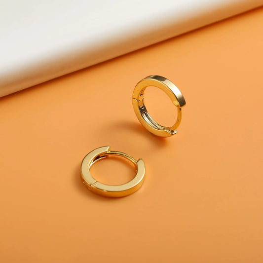 Shevalues Hoop Earrings for Women 14K Gold Plated Jewelry Set for Men New Luxury Piercing Ear Rings Hypoallergenic Earrings.