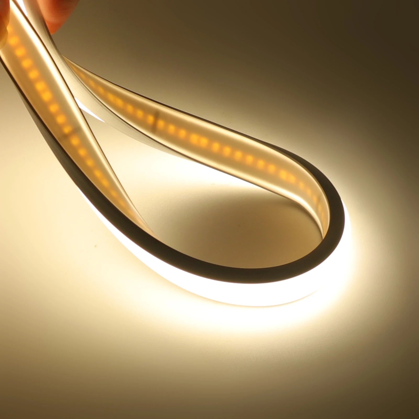 12V 24V Tuya Smart WiFi COB Neon Strip Waterproof 0.5M 5M 10M 20M 320LED/M Flexible LED Tube Tape for Kitchen Cabinet Room Decor.